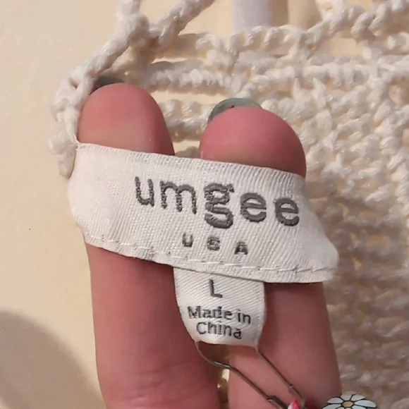 Umgee Cream Crochet Detail Top - Picture 2 of 9